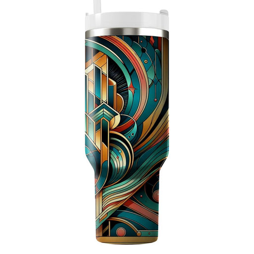 Vibrant 80s Art Deco  Unique Tumblers