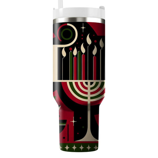 Geometric Kwanzaa - A Cultural Celebration  Tumbler Cups