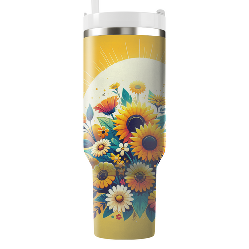 Sunshine Floral Joy  Insulated Tumblers