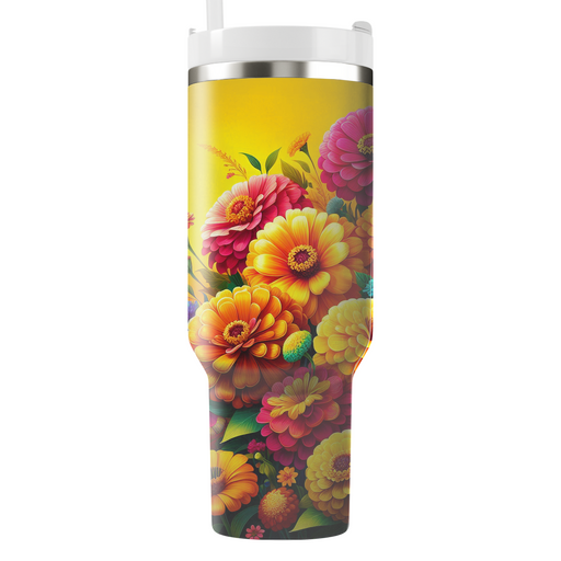 Bright Blooms Extravaganza  Unique Tumblers