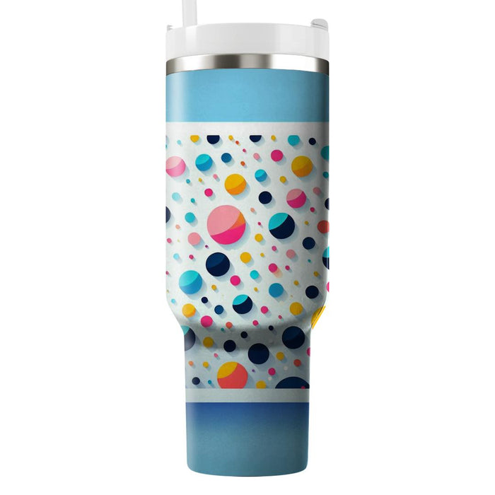 Vibrant Confetti Pattern  Personalized Tumblers