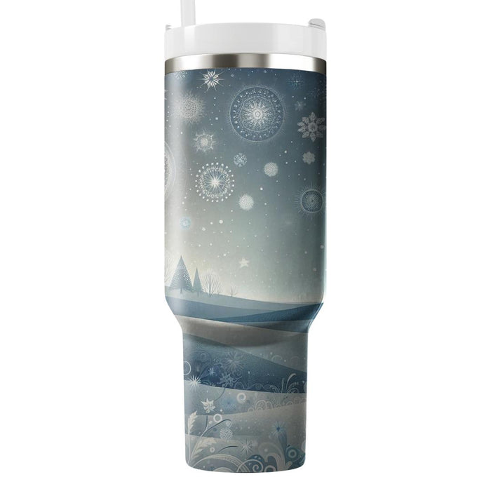 Winter Sparkling Frost  Decorative Tumblers