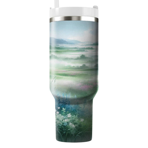 Spring Morning Mist Tumblers With Lids