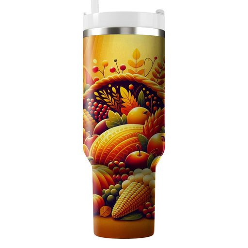 Sunkissed Harvest - Thanksgiving  Custom Tumblers