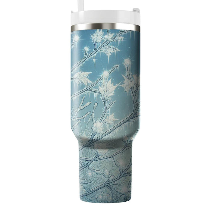 Winter Frosted Branches  Custom Tumblers