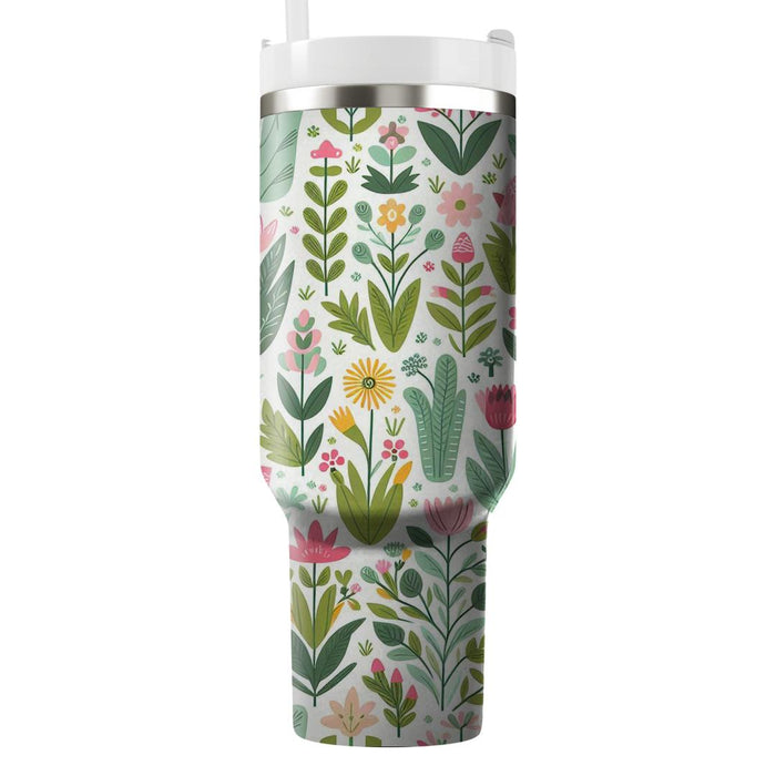 Whimsical Garden Pattern  Insulated Tumblers