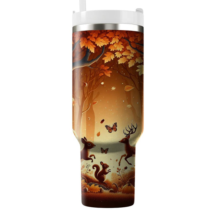 Autumn Woodland Whimsy  Tumblers With Lids