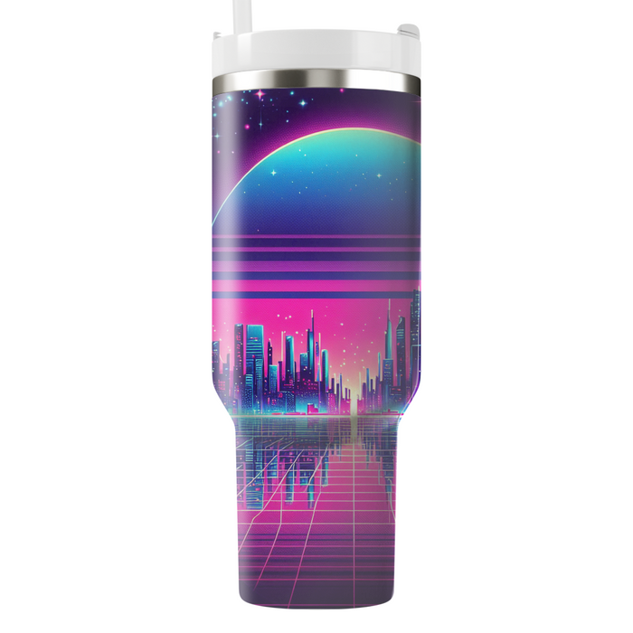 Neon Horizon  Personalized Tumblers