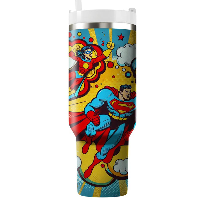 Vintage 80s Comic  Travel Tumblers