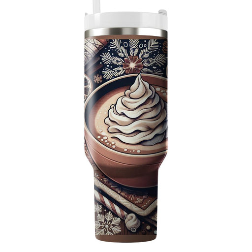 Winter Cozy Hot Cocoa  Tumbler Cups