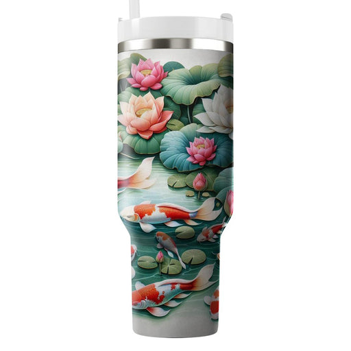 Vivid Koi Pond  Tumbler Cups