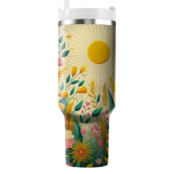 Sunny Meadow Vibes  Custom Tumblers