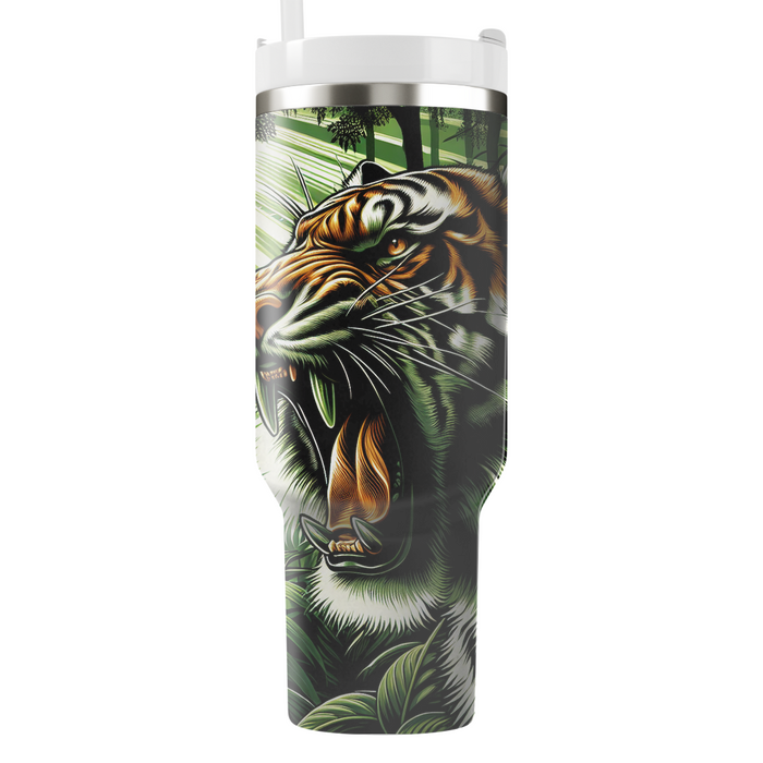 Dynamic Tiger Roar  Tumblers With Lids