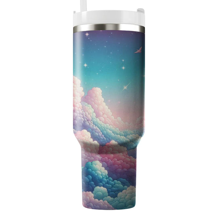 Whimsical Dreamy Clouds  Tumbler Cups