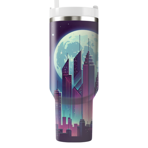 Synthwave Nightscape  Tumbler Cups