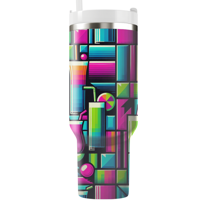 Rad Retro Color Blocks  Custom Tumblers