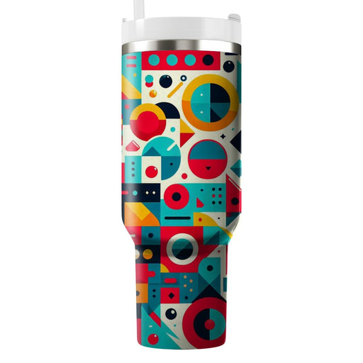 Vibrant Geometric Shapes  Unique Tumblers