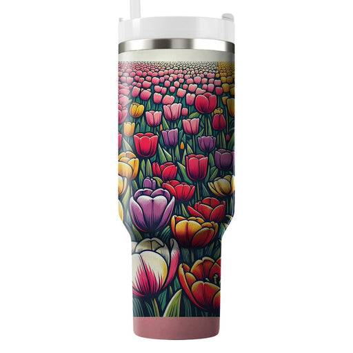 Spring Tulip Festival  Decorative Tumblers