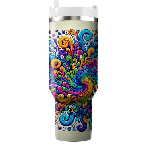 Tie-dye Groove  Decorative Tumblers