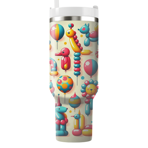 Whimsical Balloon Animals Travel Tumblers