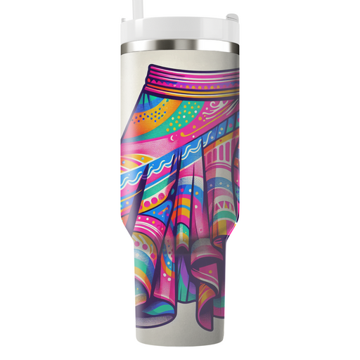 Electric Dream Neon Skirt Custom Tumblers