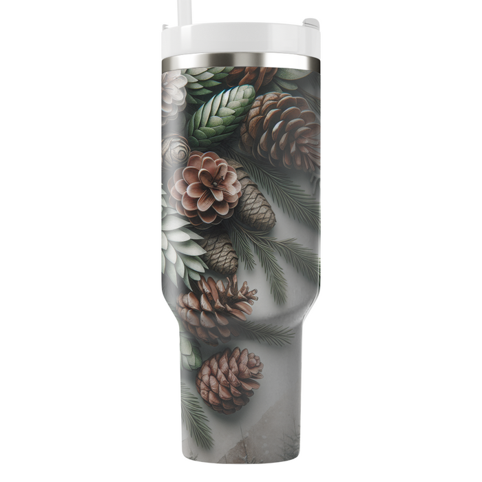 Winter Pinecone Bliss  Tumbler Cups