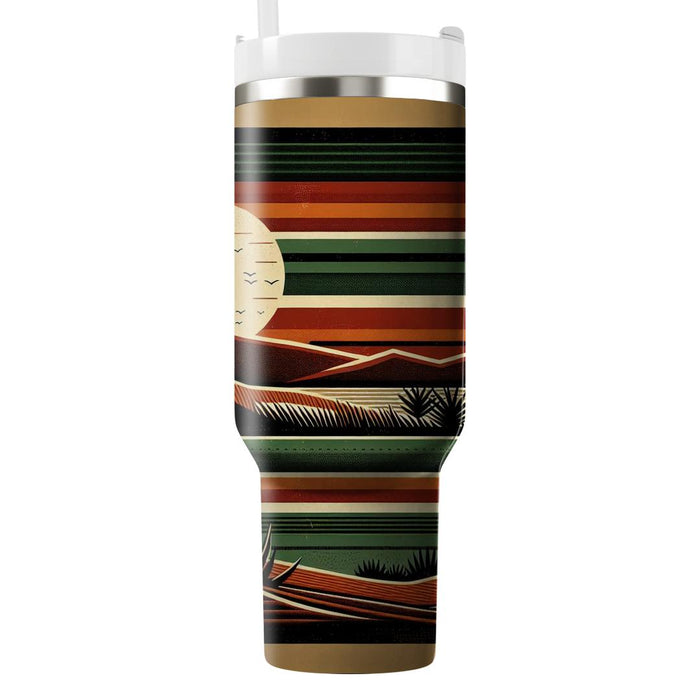 Seventies Safari Stripe  Unique Tumblers