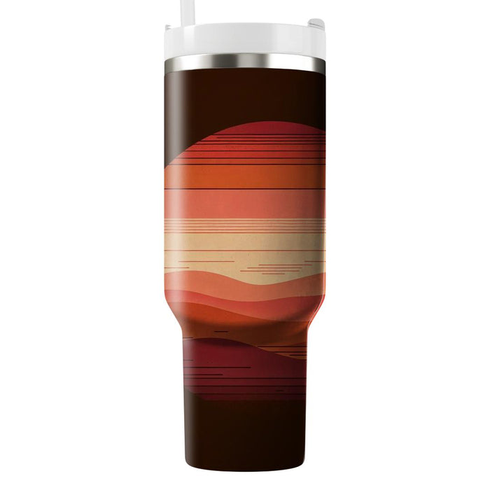 Rustic Sunset Fade  Unique Tumblers