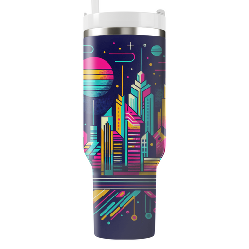 Futuristic Cityscapes Personalized Tumblers