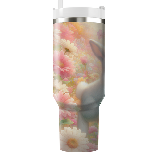 Charming Rabbit Garden  Tumblers With Lids