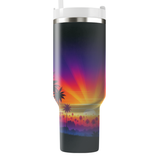 Summer Sunset Glow  Personalized Tumblers