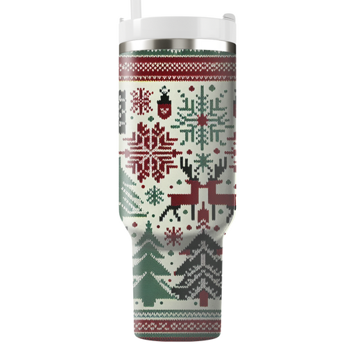 Winter Cozy Sweater Patterns  Personalized Tumblers