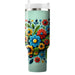 Vivid Floral Patchwork  Tumblers With Lids