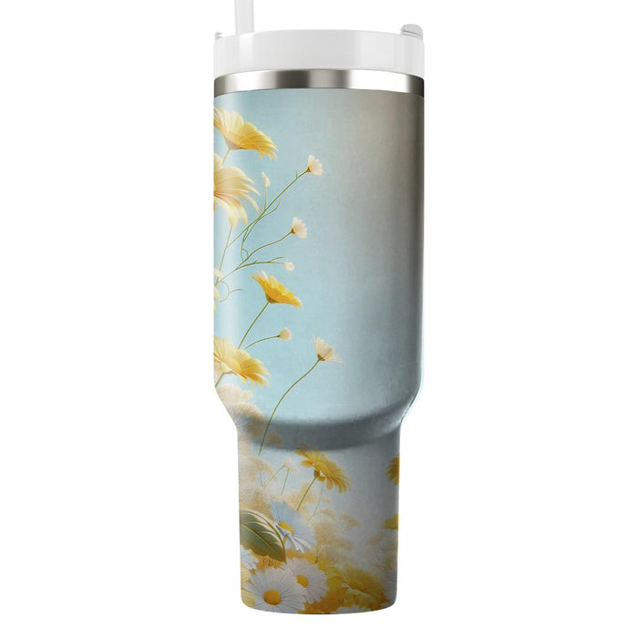 Sunny Daydream Daisies  Unique Tumblers