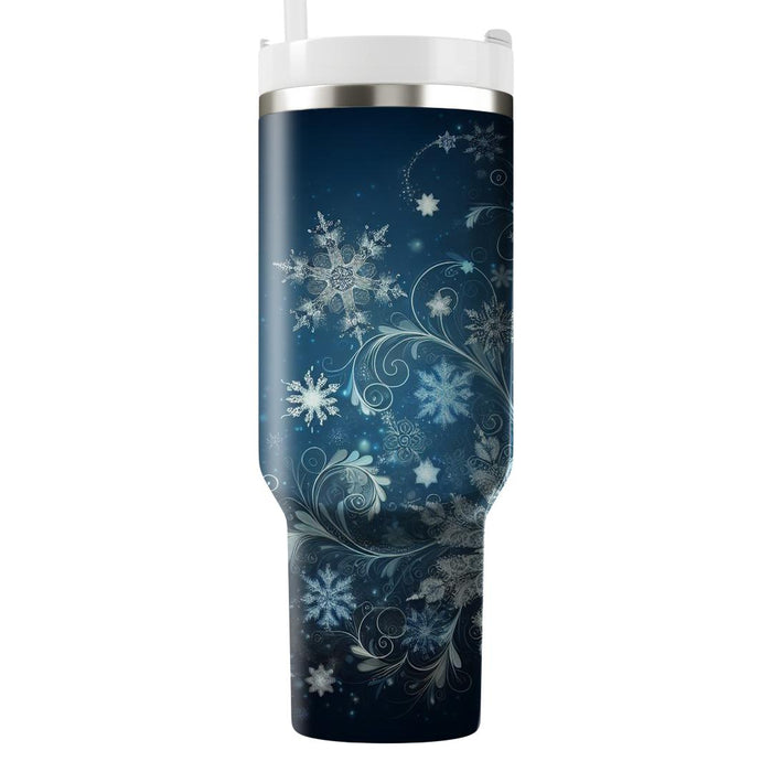 Winter Whimsical Snowflakes  Unique Tumblers