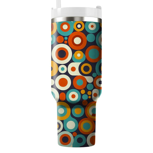 Retro Mod Dot  Personalized Tumblers