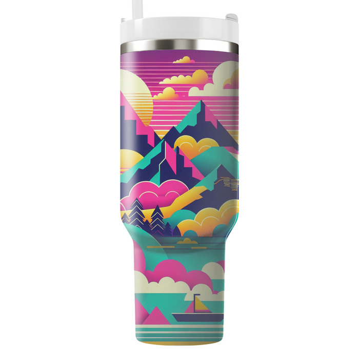 Vivid Retro Adventure  Tumbler Cups