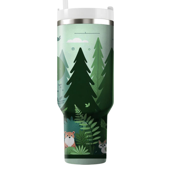 Whimsical Woodland Forest  Travel Tumblers