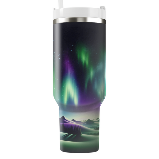 Winter Northern Lights  Tumbler Cups