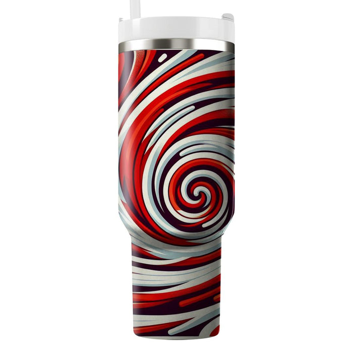 Vivid Spiral Geometry  Unique Tumblers