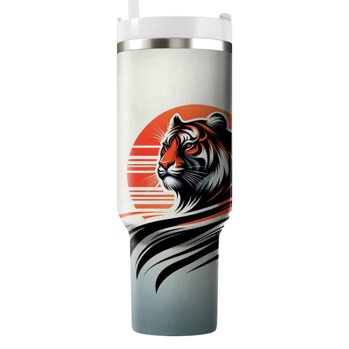 Wild Tiger Stripes  Tumblers With Lids