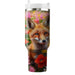 Floral Fox Enchantment  Decorative Tumblers