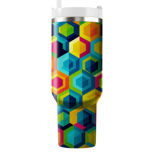 Geometric Hexagon Pattern  Insulated Tumblers