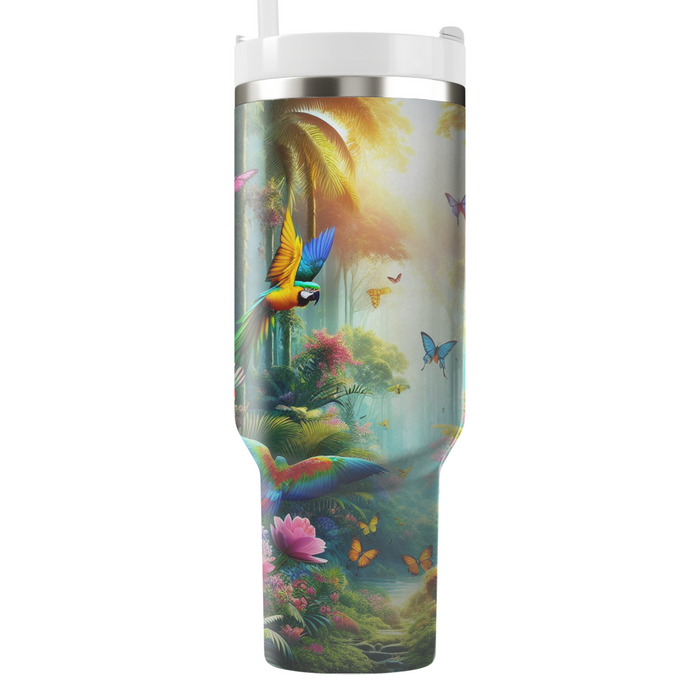 Spring Rainforest Escape  Tumbler Cups