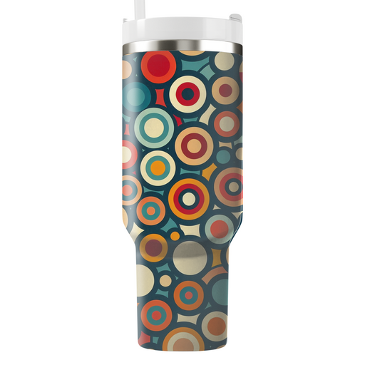 Retro Circle Mosaic Custom Tumblers