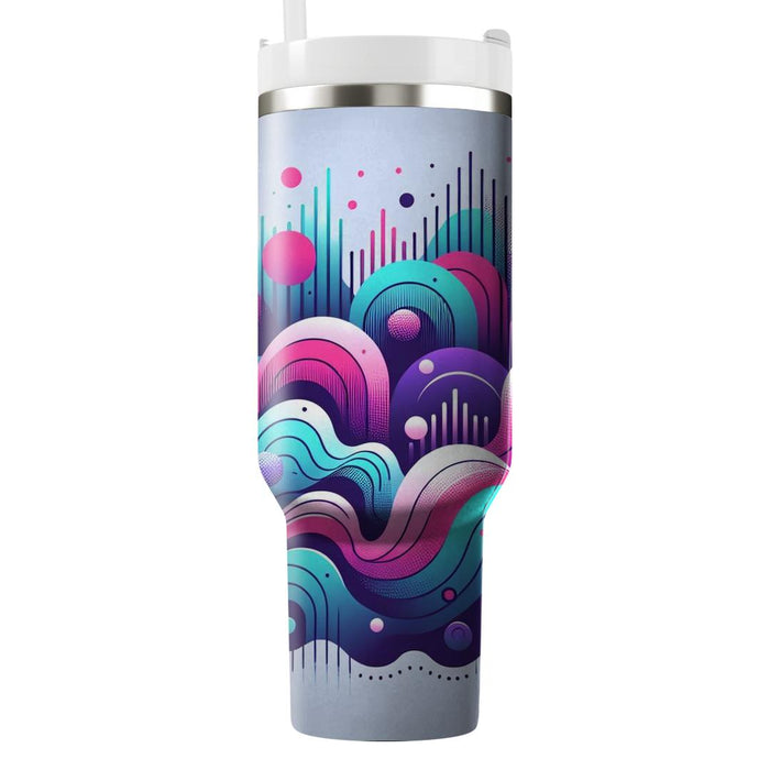 Retro Music Wave  Tumbler Cups