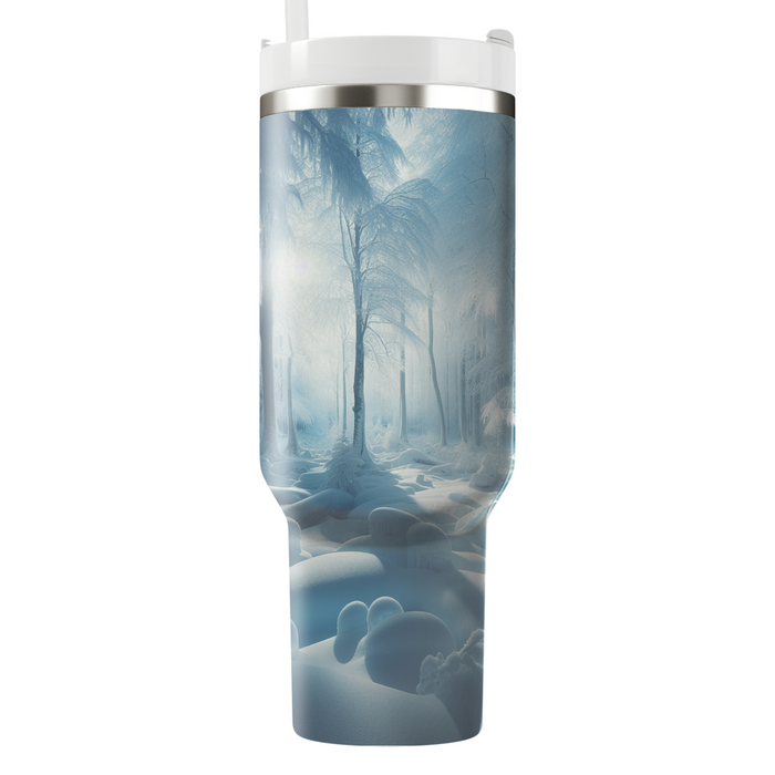 Winter Frosty Forest  Personalized Tumblers