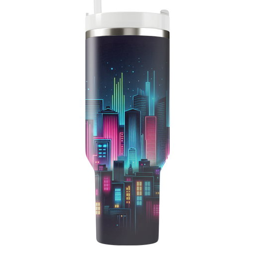 Neon Cityscape  Tumbler Cups