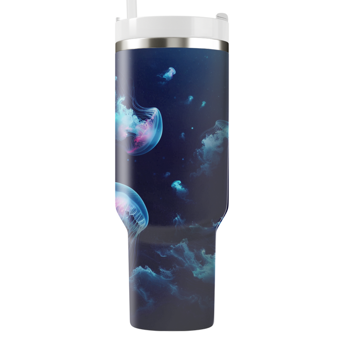 Aquatic Jellyfish Dance  Tumblers With Lids