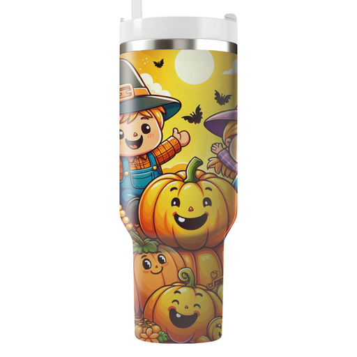 Whimsical Harvest Festival Tumblers With Lids